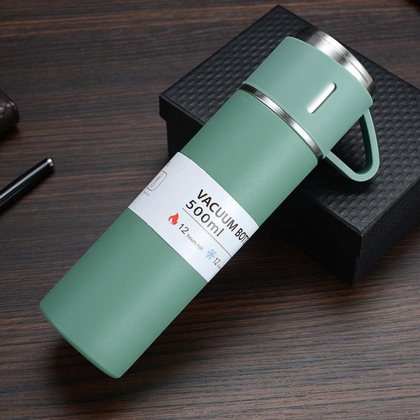 Bình Giữ Nhiệt Kèm 2 Ly Inox 304 An Toàn Không Gỉ BGN06