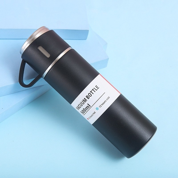 Bình Giữ Nhiệt Kèm 2 Ly Inox 304 An Toàn Không Gỉ BGN06