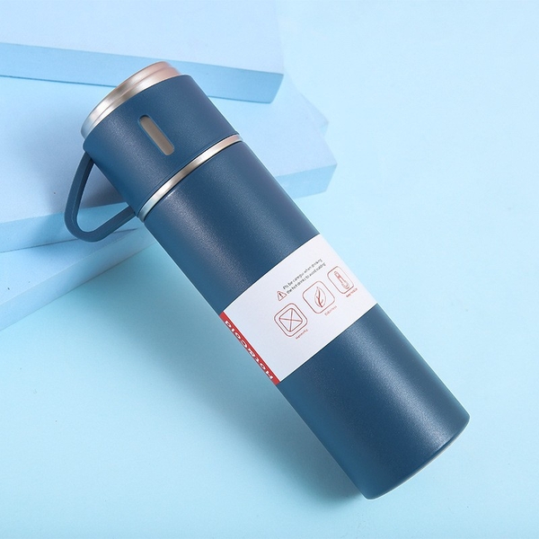 Bình Giữ Nhiệt Kèm 2 Ly Inox 304 An Toàn Không Gỉ BGN06