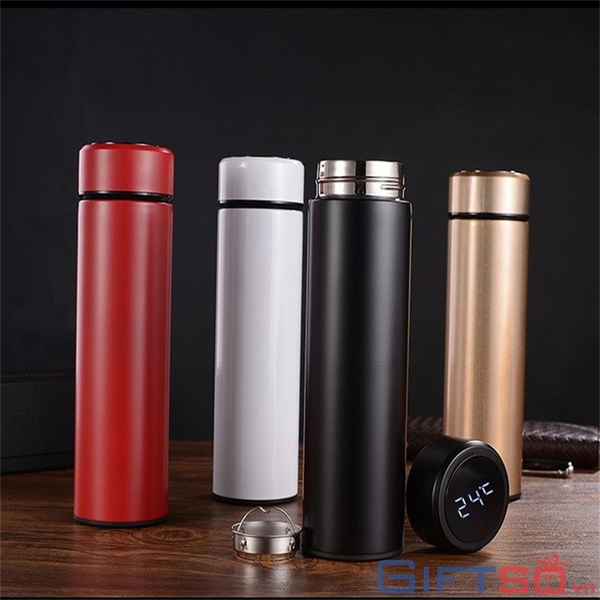 Bình Giữ Nhiệt Inox 304 Không Gỉ BGN01 Có Đèn Led Báo Nhiệt Độ