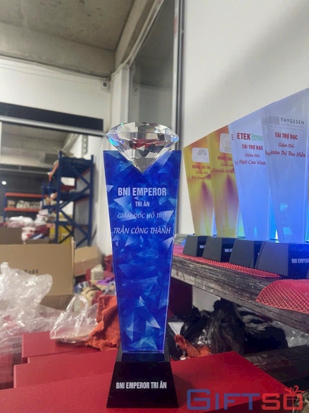 Cúp Pha Lê In Logo – Giải Pháp Quà Tặng Vinh Danh Cho Doanh Nghiệp