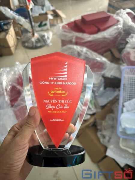 Cúp Pha Lê In Logo – Giải Pháp Quà Tặng Vinh Danh Cho Doanh Nghiệp