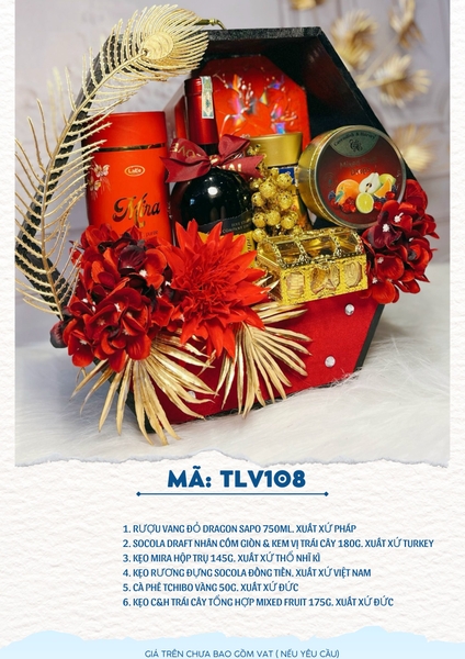 Giỏ Quà Tết Hamper - Set Theo Yêu Cầu - TLV108