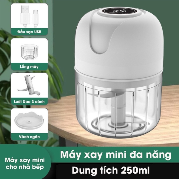 Máy Xay Tỏi Ớt Cầm Tay Mini Siêu Tiện Lợi In Logo Theo Yêu Cầu