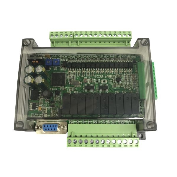 Board PLC Mitsubishi FX3U-24MR-6AD-2DA (14 In / 10 Out Relay)