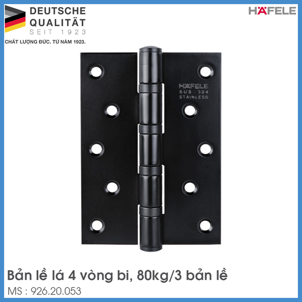 Bản Lề Lá 80Kg Hafele 926.20.053