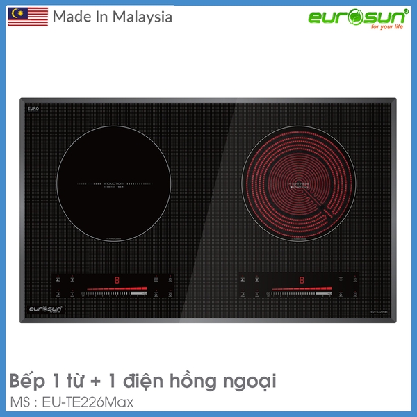 Bếp Điện Từ Âm 2 Vùng Nấu Eurosun EU-TE226Max