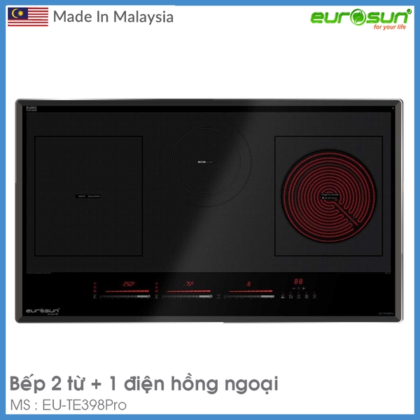 Bếp Điện Từ Âm 3 Vùng Nấu Eurosun EU-TE398Pro
