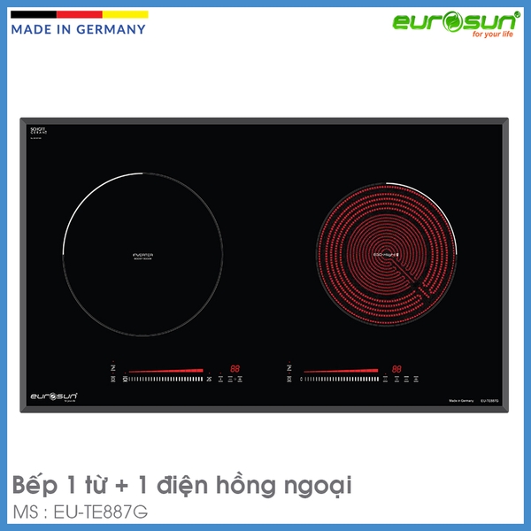 Bếp Điện Từ Âm 2 Vùng Nấu Eurosun EU-TE887G