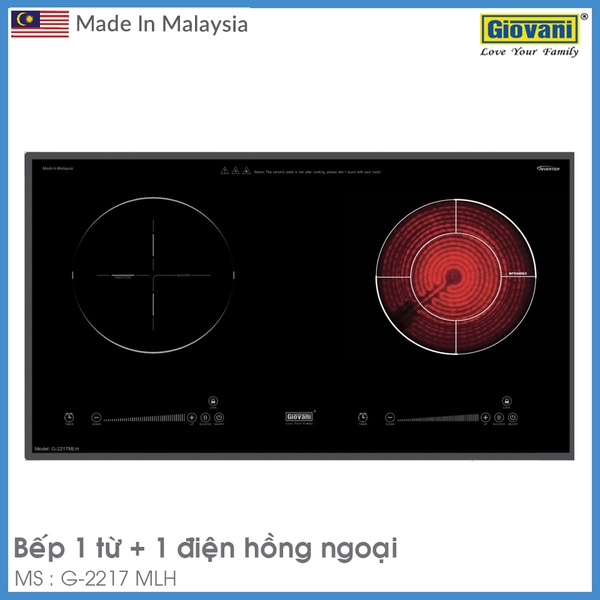 Bếp Từ Kết Hợp Hồng Ngoại Giovani G-2217 MLH