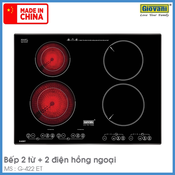 Bếp Từ Kết Hợp Hồng Ngoại Giovani G-422 ET