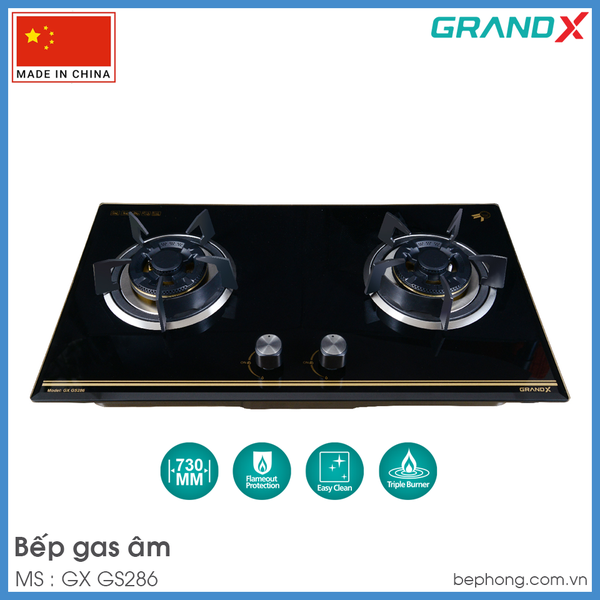 Bếp Gas Âm Grandx GX GS286