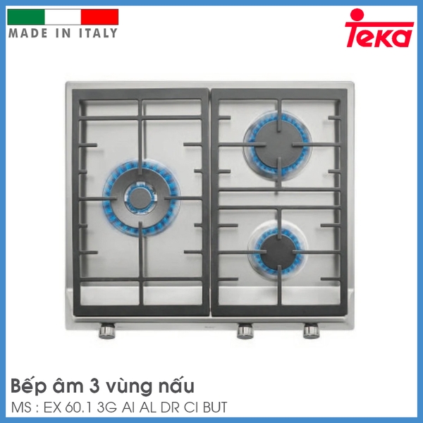 Bếp Gas Âm Teka EX 60.1 3G AI AL DR CI BUT