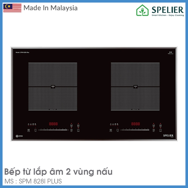 Bếp Từ Đôi Spider SPM 828I PLUS