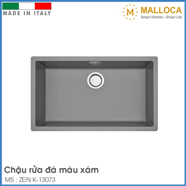 Chậu Rửa Chén Bằng Đá Malloca ZEN K-13073
