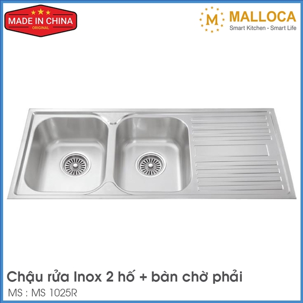 Chậu Rửa Chén Inox Malloca MS 1025R