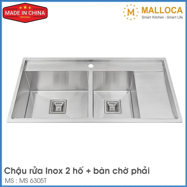 Chậu Rửa Chén Inox Malloca MS 6305T