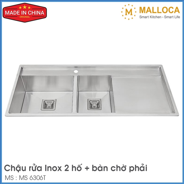 Chậu Rửa Chén Inox Malloca MS 6306T