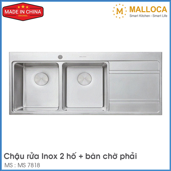 Chậu Rửa Chén Inox Malloca MS 7818