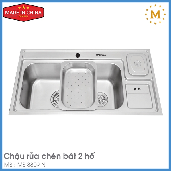Chậu Rửa Chén Inox Malloca MS 8809 N