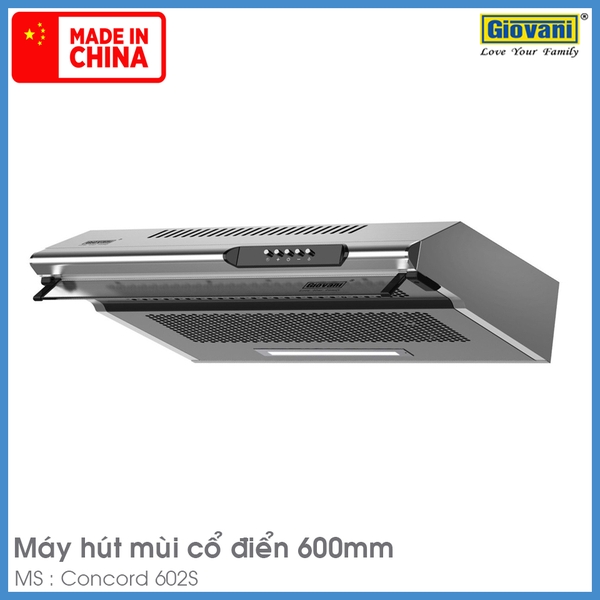 Máy Hút Mùi Cổ Điển Giovani Concord 602S