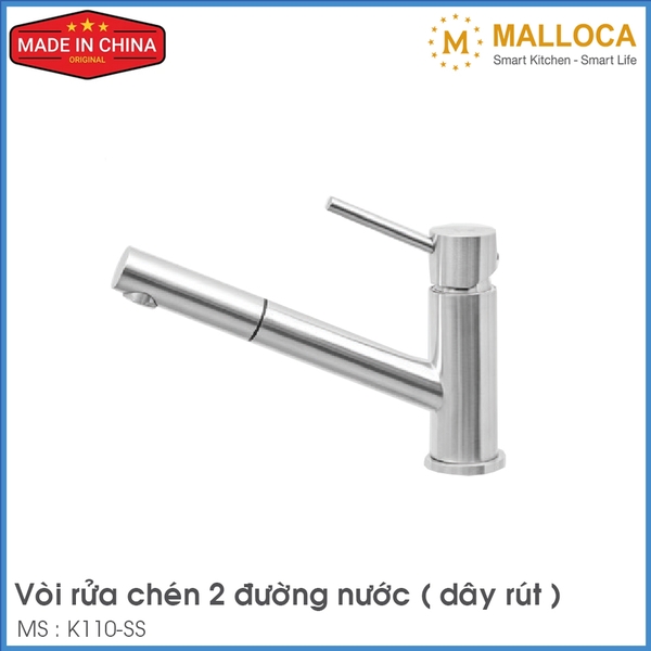 Vòi Chậu Rửa Chén Malloca K110-SS