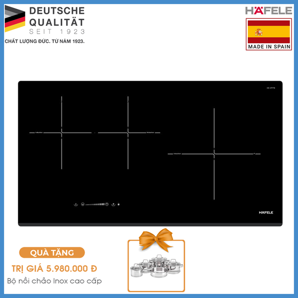 Bếp Từ 3 Vùng Nấu HC-IF77D Hafele 536.61.665