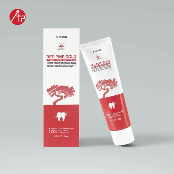 Kem đánh răng tinh dầu thông đỏ Red Pine Gold Toothpaste An Thịnh Phát