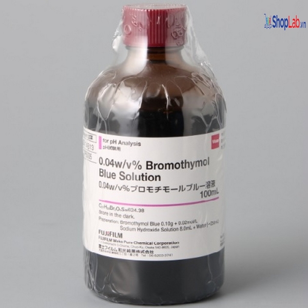 Bromothymol blue solusion 0.04w/v%, 100ml/chai, Wako-Nhật