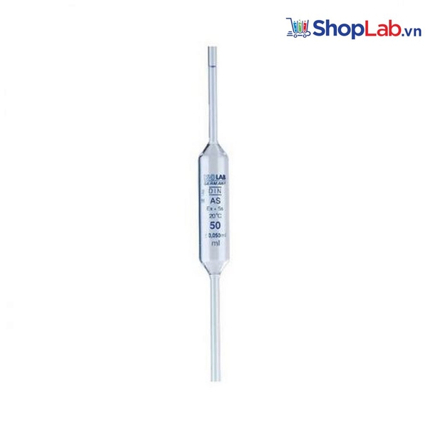 Pipet bầu thuỷ tinh chia vạch class A 4ml 021.05.004 Isolab
