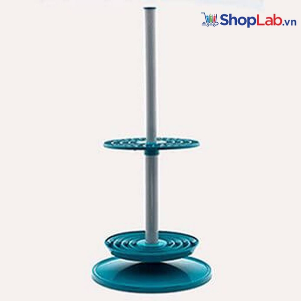 Giá pipet nhựa tròn 94 vị trí 48x23cm 022.01.001 Isolab
