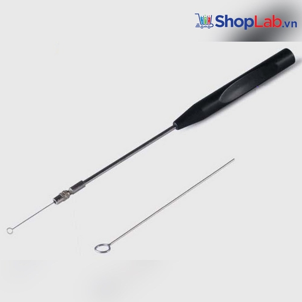 Que cấy cán nhựa, đầu inox 200mm 082.02.003 Isolab
