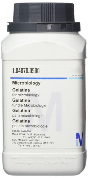 Gelatine for microbiology , Merck- Đức (500g/Chai)