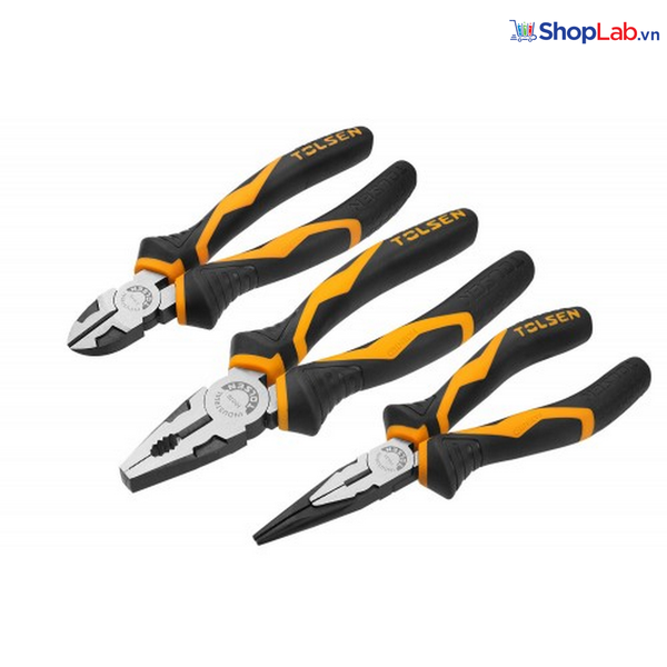 Bộ 3 kìm răng, cắt, nhọn (công nghiệp) Tolsen