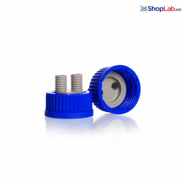 Nắp vặn GL 45 có khoan 2 cổng GL14 Duran