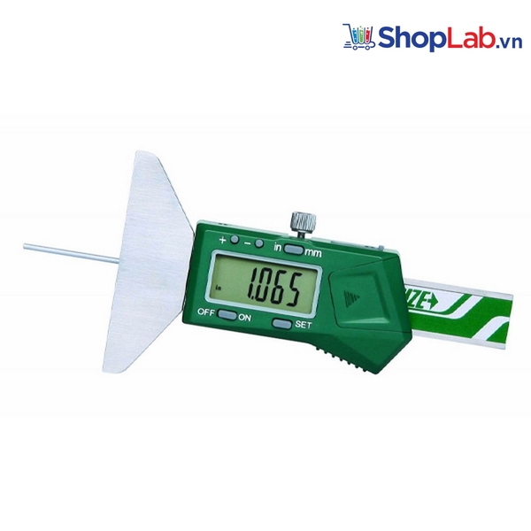 Thước đo sâu điện tử mini đầu đo tròn, kết nối không dây 0-25 mm/0-1