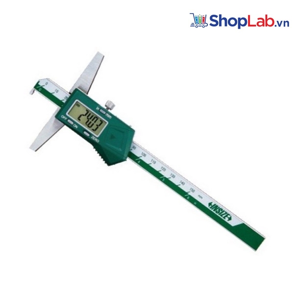 Thước đo sâu điện tử ngàm móc kết nối không dây, hàm 200mm, 0-500mm/0-20'' 1142-5001AWL Insize