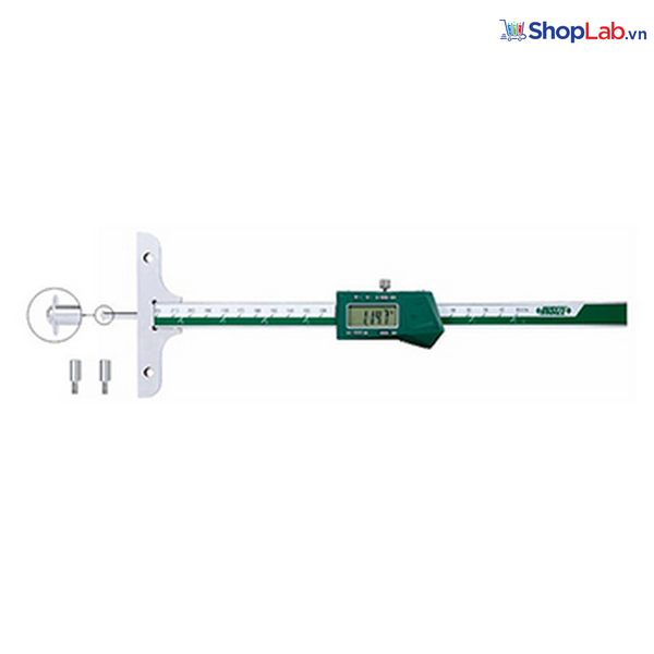 Thước đo chiều sâu điện tử với thanh đo tròn 1148-100EWL Insize