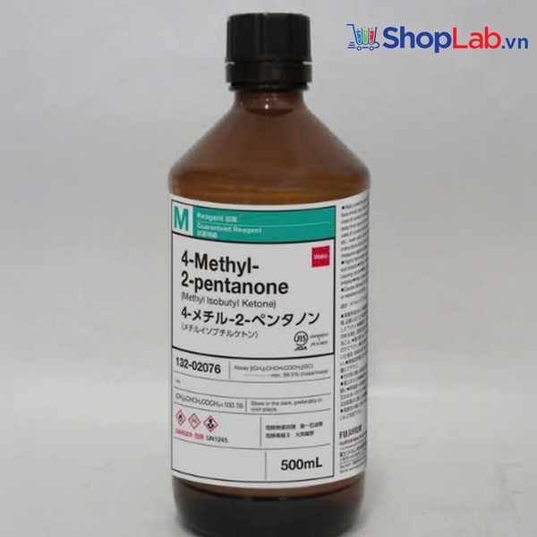 4-Methyl-2-pentanone Guaranteed Reagent, 500ml/ chai, Wako - Nhật
