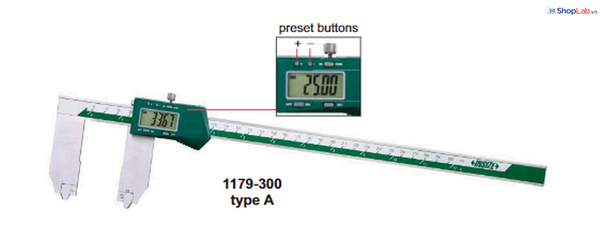 Thước kẹp điện tử 1179-300 Insize