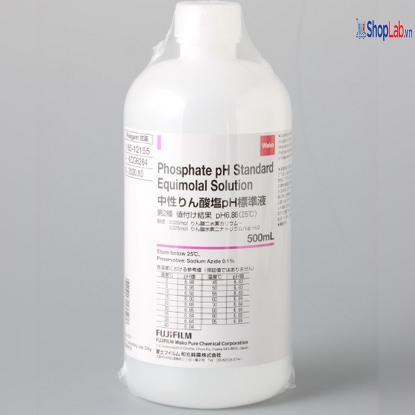 Phosphate pH Standard Equimolal Solution (pH 6.86) (500ml/chai), Wako-Nhật