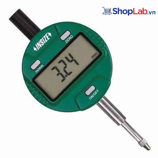 Đồng hồ so điện tử 12.7mm/0.001mm nắp lưng phẳng 2112-101F Insize 