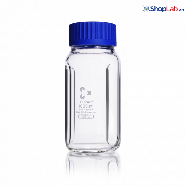 Chai trung tính có khía GLS 80, 500ml Duran