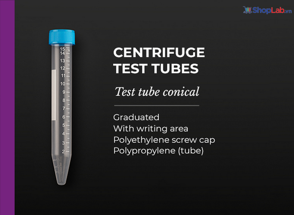 Ống ly tâm nhựa đáy nhọn 15ml ,17×120 mm, nhựa PP FLmedical