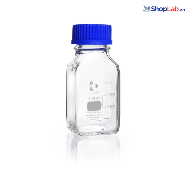 Chai trung tính vuông, GL45 1000ml Duran