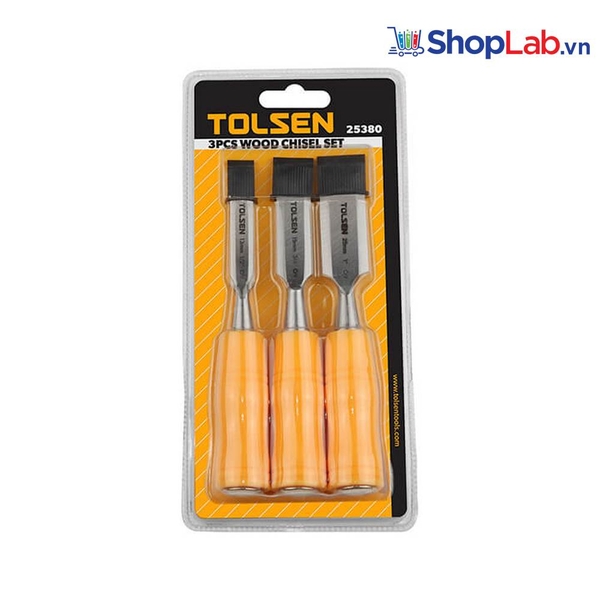 Bộ 3 đục gỗ cán nhựa Tolsen