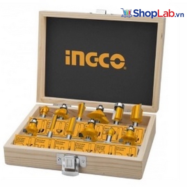 Bộ 12 mũi phay gỗ AKRT12121 Ingco