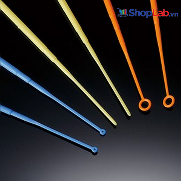Que cấy nhựa 10µl , tiệt trùng, cam (25 cái/gói), Biologix