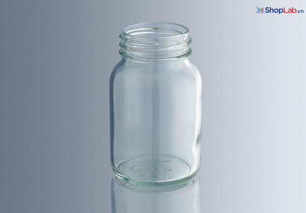 Bình đựng mẫu thủy tinh nút xoáy 1000ml, GL 28 ( nút 5457419) Marienfeld