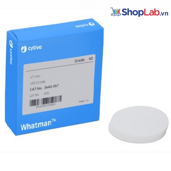 Giấy lọc đ.lượng 40, TB 8um, 12.7mm Whatman